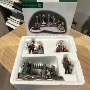 Vtg MIB Dept 56 A Christmas Carol Reading By Charles Dickens Set Of 4 #56.58403
